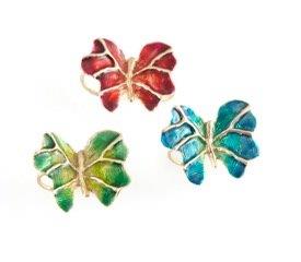Giulia Barela Jewelry - collezione F farfalle bronzo e smalto