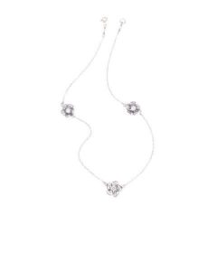 YvoneChrista - C4138 - Crystal & White CZ euro 199 collana con tre fiori